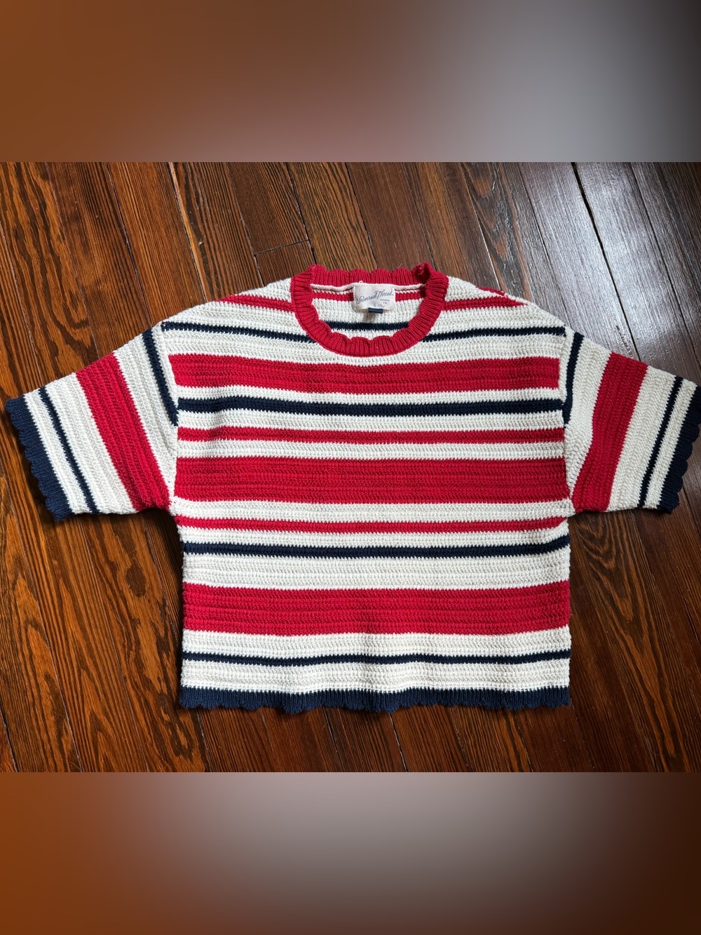 Universal Thread Striped Knit Top- size S